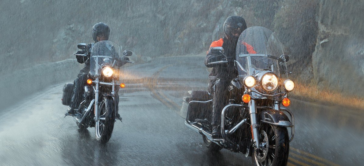Как ездить на мотоцикле в дождь, фото